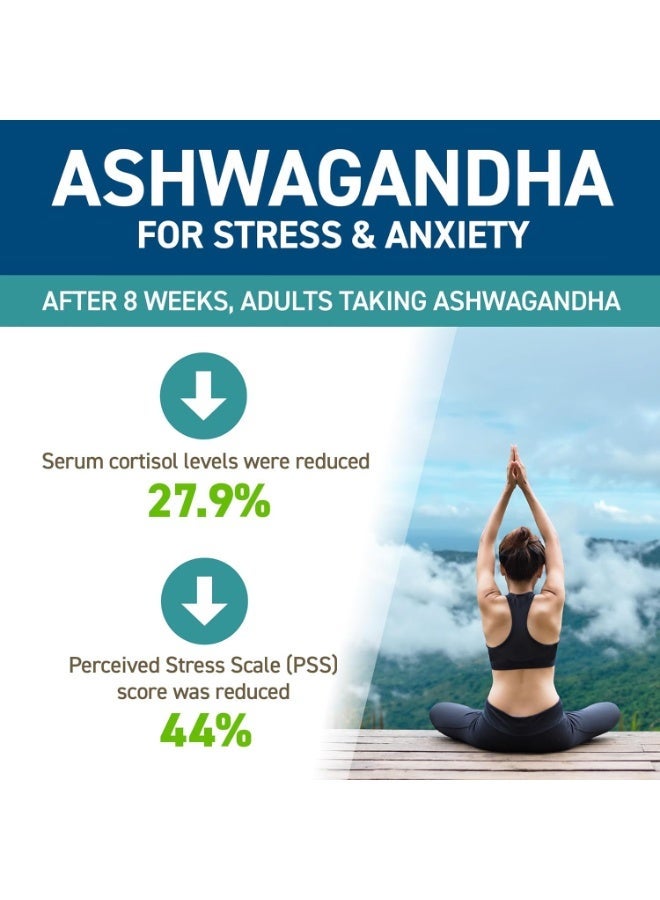 أبلايد نيوتريشن كبسولات أشواغاندا KSM، 60 كبسولة - تخفيف طبيعي للتوتر، وتعزيز الطاقة، ودعم صفاء الذهن - Image 2